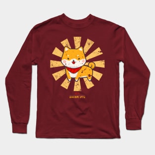 Shiba Inu Retro Japanese Dog Long Sleeve T-Shirt